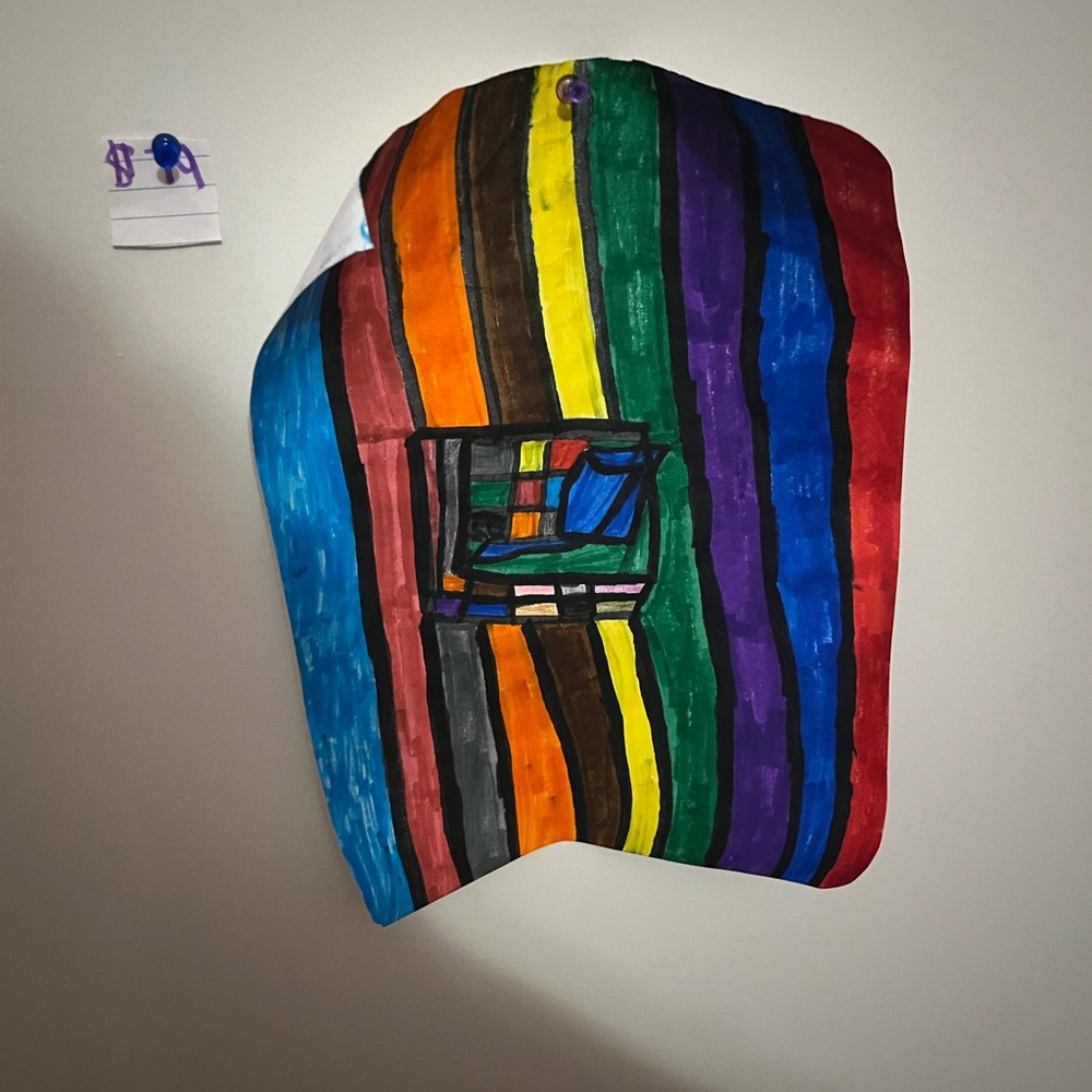 Colorful Striped Art Piece